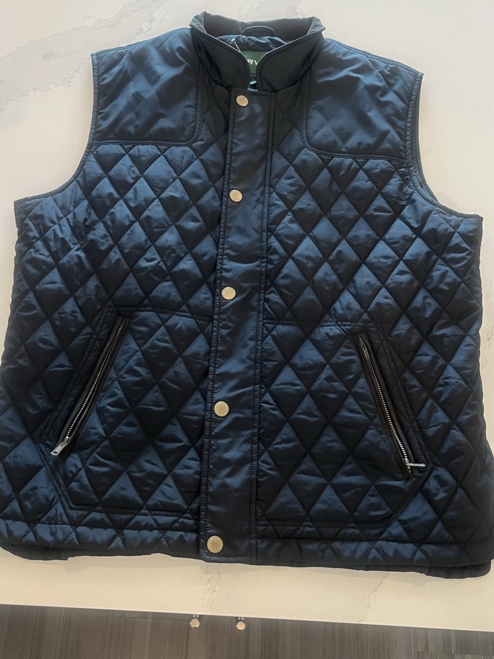 Orvis RT7 Quilted Vest – Navy – XL